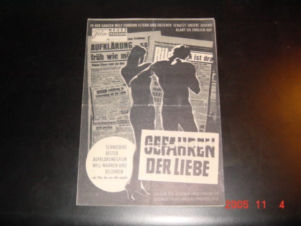 2401: Gefahren der Liebe ( Schweden, Aufklärung ) (Gösta Werner) Doris Svedlund, Per Oscarson, Arnold Sjöstrand, Brita Billsten