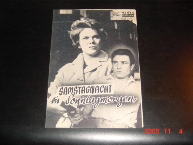 2444: Samstagnacht bis Sonntagmorgen ( Karel Reisz ) Albert Finney, Shirley Ann Field, Rachel Roberts, Hylda Baker, Norman Rossington, Pryan Pringle