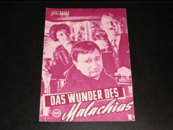 2463: Das Wunder des Malachias ( Bernhard Wicki ) Horst Bollmann, Pinkas Braun, Richard Münch, Christiane Nielsen, Günter Pfitzmann, Brigitte Grothum, Karin Hübner, Kurt Ehrhardt, Kurt Lauermann, Günter Strack, Ludwig Thiesen