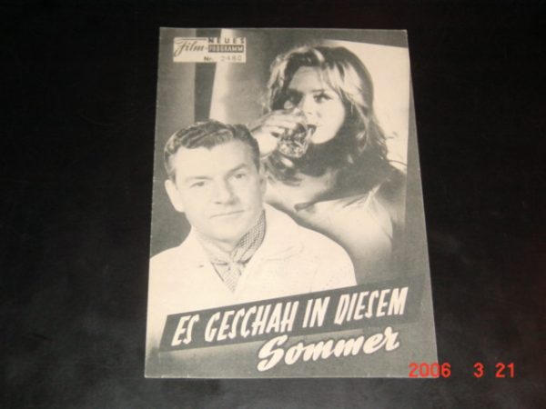 2480: Es geschah in diesem Sommer ( Lewis Gilbert ) Danielle Darrieux, Kenneth More, Susannah York, Claude Nollier