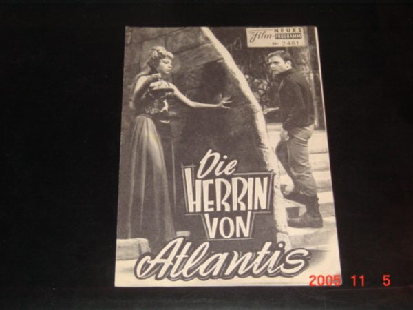 2481: Die Herrin von Atlantis ( Frank Borzage ) Jean Louis Trintignant, Haya Harareet, Rad Fulton, George Riviere, Amadeo Nazzari, Giulia Rubini, Gianmaria Volonte, Gabriele Tinti, Ignazio Dolce