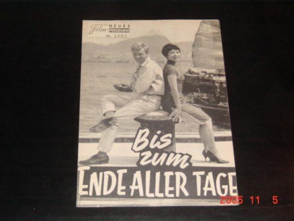 2483: Bis zum Ende aller Tage ( Franz Peter Wirth ) Akiko, Helmut Griem, Hanns Lothar, Carl Lange, Peter Carsten, Carla Hagen, Ursula Lillig, Klaus Kindler, Li Min, Eva Pflug, Chi Lin