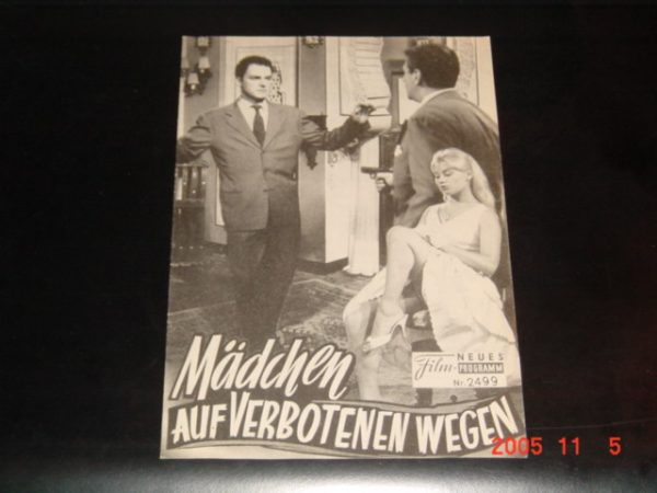 2499: Mädchen auf verbotenen Wegen ( Walter Kapps ) Frank Villard, Hélène Chancel, Maria Vincent, Nathalie Nattier, Louis Seigner, Josette Demay, Jean Payen, Madeleine Barbulée, Robert Burnier, Jib Grossac, Georges Lican