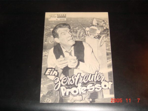 2510: Ein zerstreuter Professor ( Robert Stevenson ) Nancy Olson, Fred MacMurray, Keenan Wynn, Tommy Kirk, Leon Ames, Alliot Reid, Ed Wynn, Edward Andrews, David Lewis
