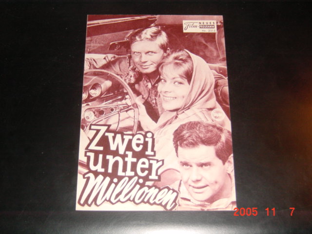 2515: Zwei unter Millionen ( Victor Vicas ) Hardy Krüger, Loni von Friedl, Walter Giller, Joseph Offenbach, Ilse Fürstenberg, Fritz Tillmann, Ludwig Linkmann, Harry Gillmann, Reinhold Bernt, Lore Hartling