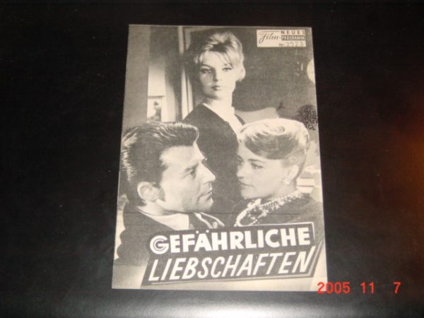 2523: Gefährliche Liebschaften ( Roger Vadim ) Jeanne Moreau, Gerard Philipe, Annette Vadim, Jean-Louis Trintigmant, Jeanne Valérie, Simone Renant, Boris Vian