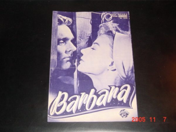 2529: Barbara ( Frank Wisbar ) Maria Sebaldt, Hans von Borsody, Helmut Griem, Harriet Andersson, Hans von Borsody, Karl Lange, Herbert Fleischmann, Xenia Pörtner, Tilla Durieux, Erika Dnnhoff, Hans Elwenspoek, Nora Minor, Erik Schuman, Hans Paetsch, Erich