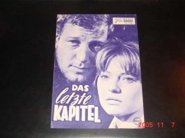 2533: Das letzte Kapitel ( Wolfgang Liebeneiner ) Karin Baal, Hansjörg Felmy, Helmut Lohner, Klausjürgen Wussow, Robert Freitag, Wolfgang Lukschy, Ina Halley, Leo Bieber, Herta Worell, Siegfried Schürenberg