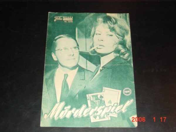2570: Mörderspiel ( Helmuth Ashley ) Götz George, Harry Meyer, Magali Noel, Hanne Wieder, Wolfgang Reichmann, Anita Höfer, George Riviere, Margot Hielscher, Heinz Klevenow, Uschi Siebert, Wolfgang Kieling, Ruth Grossi, Armin Dahler, Balduin Baas