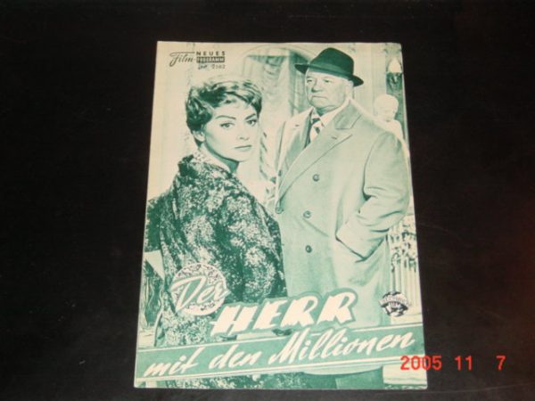2582: Der Herr mit den Millionen ( Gilles Grangier ) Jean Gabin, Martine Carol, Bernard Blier, Francoise Rosay, Franck Villard, Maurice Biraud, Antoine Balpetre, Ginette Leclerc, Clara Gansard, Albert Dinan, Gerard Buhr, Heinrich Gretler