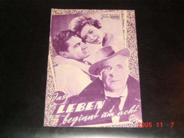 2596: Das Leben beginnt um acht ( Michael Kehlmann ) Johanna Matz, O. E. Hasse, Helmut Wildt, Gudrun Thielmann, Gundel Thormann, Walter Buschhoff, Stefan Wigger, Erna Sellmer, Eva Crüwell, Gerd Vespermann, Walter Tarrach, Fritz Rémond, Hans Schwarz