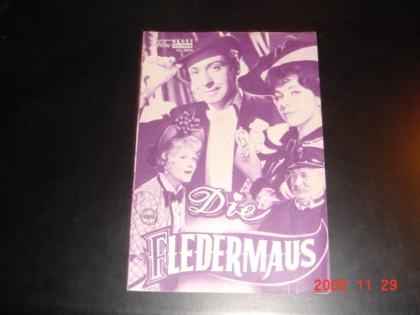 2604: Die Fledermaus ( Geza von Cziffra ) Peter Alexander, Marika Rökk, Marianne Koch, Willi Millowitsch, Oskar Sima, Susi Nicoletti, Rolf Kutschera, Rudolf Carl, Carl Fernbach, Ellen Umlauf, Johannes Roth, Boy Gebert, Hans Moser