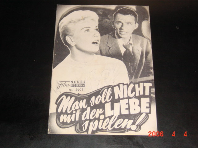 2609: Man soll nicht mit der Liebe spielen ( Gordon Douglas ) Doris Day, Frank Sinatra, Gig Young, Ethel Barrymore, Dorothy Malone, Robert Keith