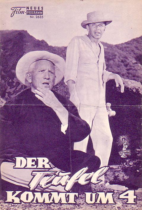 2635: Der Teufel kommt um 4 ( Mervyn le Roy ) Spencer Tracy, Frank Sinatra, Kerwin Mathews, Jean Pierre Aumont, Gregoire Aslan, Alexander Scourby, Barbara Luna, Bernie Hamilton, Martin Brandt
