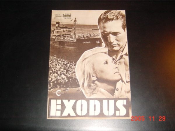 2638: Exodus ( Otto Preminger ) Paul Newman, Eva Maria Saint, Sal Mineo, Ralph Richardson, Peter Laword, Lee J. Cobb, John Derek, Hugh Griffith, Gregory Ratoff, Felix Aylmer, David Opatoshu, Jill Haworth, Marius Goring, Alexandra Stewart, Michael Wager,