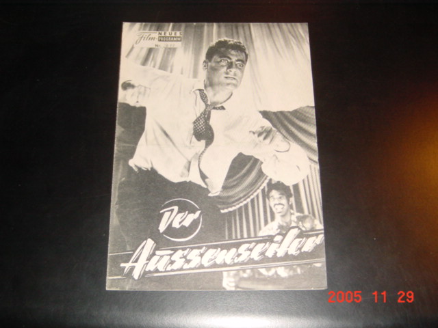 2677: Der Aussenseitern ( Delbert Mann ) Tony Curtis, Edmund Hashim, J. Franciscus, Vivian Nathan, Bruce Bennet, Gregory Walcott, Charley Stevens, Ray Daley, Forest Compton, Stanley Adams, Paul Comi