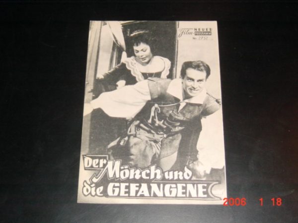 2752: Der Mönch und die Gefangene (Mario Bonnard) Debra Paget, Folco Lulli, Daniella Roccac, Antonio Cifariello, Yvonne Sanson, Livio Lorenzon, Salvo Randone