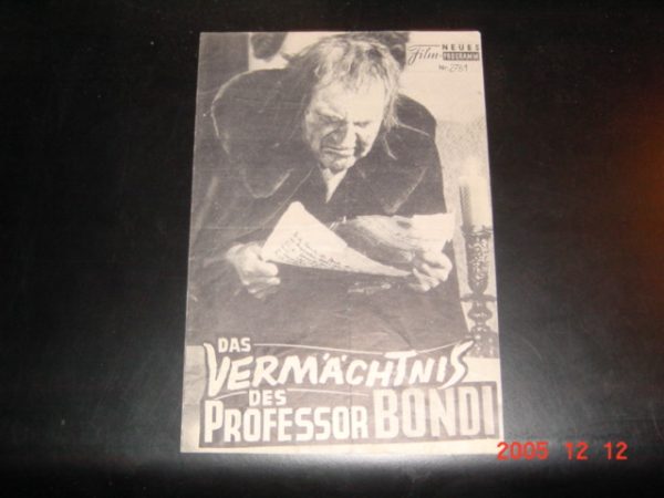 2761: Das Vermächtnis des Professor Bondi (A bucket of blood) (Roger Corman) Dick Miller, Barboura Morris, Anthony Carbone, Julian Burton, Art Lacroix, John Brinkley, Judy Bamber