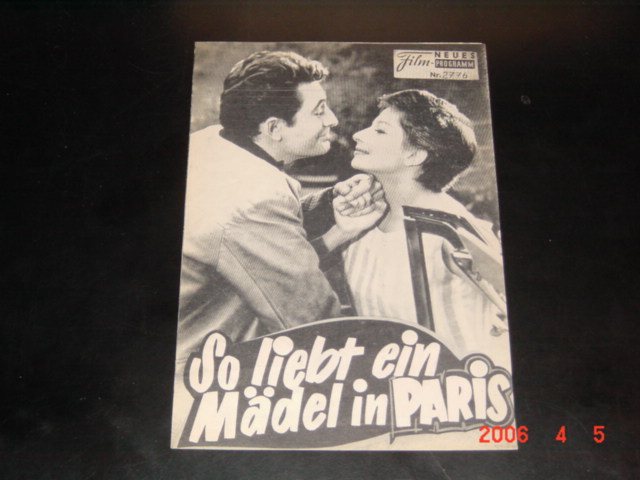 2776: So liebt ein Mädel in Paris (Jean Delannoy) Zizi Jeanmaire, Jean-Claude Pascal, Maria Cristina Gajoni, Paul Meurisse, Marie Mergey, Raymond Bussieres, Henri Vilbert, Georges Poujouly