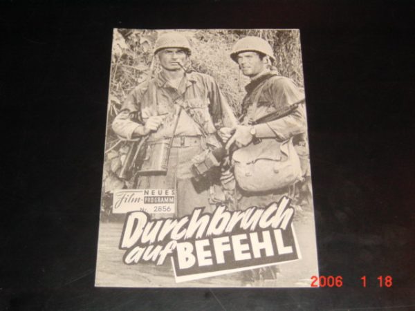 2856: Durchbruch auf Befehl (Merrill's Marauders) Jeff Chandler, Ty Hardin, Peter Brown, Andrew Duggan, Will Hutchins, Claude Akins