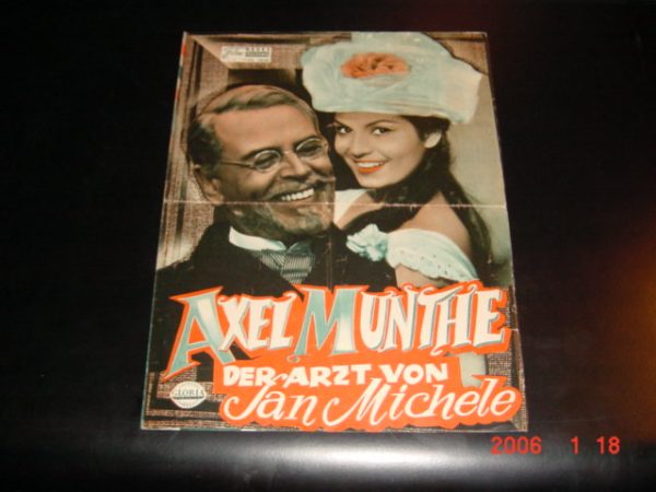 2858: Axel Munthe - Der Arzt von San Michele (Rudolf Jugert) ( Bunt ) O. W. Fischer, Rosanna Schiaffino, Maria Mahor, Valentina Cortese, Sonja Ziemann, Antoine Palpetre, Fernand Sardou, Heinz Erhardt, Renate Ewert, Doris Palumbo, Christiane Maybach, Max W