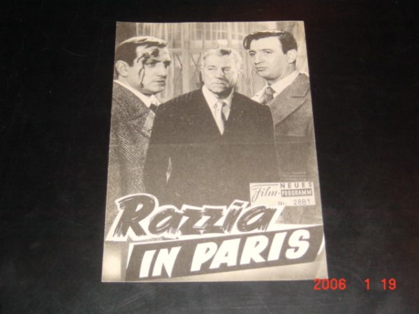 2881: Razzia in Paris (Henri Decoin) Jean Gabin, Lino Ventura, Magali Noel, Marcel Dalio, Alber Remy