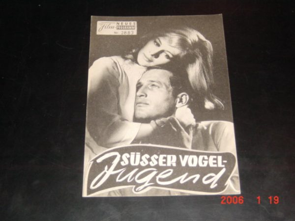 2883: Süsser Vogel Jugend (Sweet Bird of Younth) (Richard Brooks) Paul Newman, Geraldine Page, Shirley Knight, Ed Begley, Rip Torn, Mildred Dunnock, Madeleine Sherwood, Philipp Abbott, Corey Allen, Barry Cahill, Dub Taylor, James Douglas