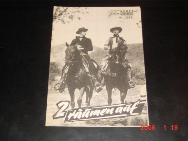 2893: 2 räumen auf (Cripple Creek) George Montgomery, Jerome Courtland, Richard Egan, Karin Booth, William Bishop
