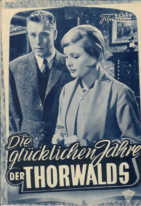 2942: Die glücklichen Jahre der Thorwalds (John B. Priestley) Johanna Matz, Elisabeth Bergner, Hansjörg Felmy, Johanna Matz, Dietmar Schönherr, Brigitte Grothum, Elfriede Irrall, Wega Jahnke, Loni von Friedl, Robert Graf, Dieter Borsche