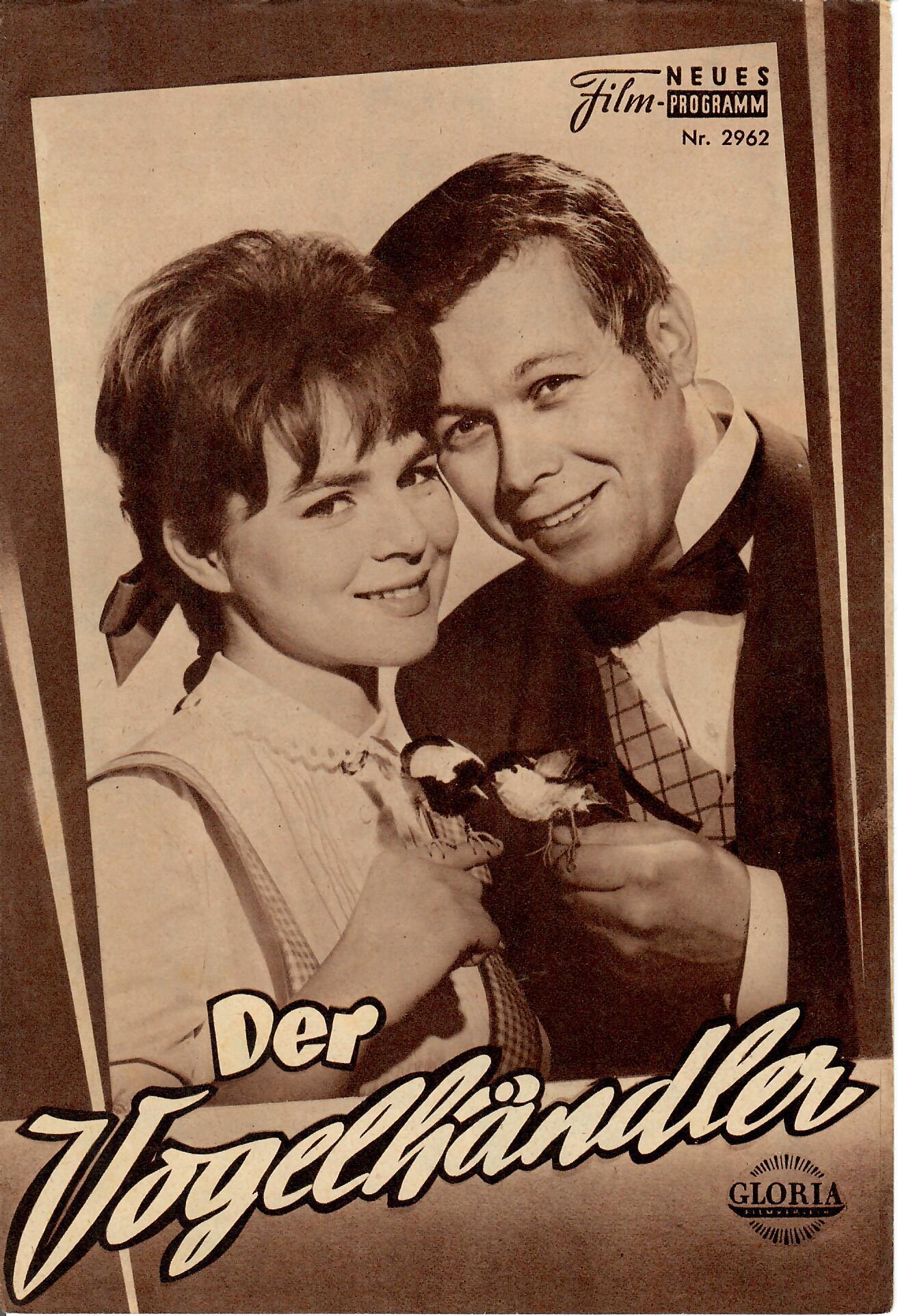 2962: Der Vogelhändler (Geza von Cziffra) Conny Froboess, Peter Weck, Albert Rueprecht, Maria Sebaldt, Ruth Stephan, Anita Höfer, Rudolf Vogel, Georg Thomalla, Oskar Sima, Rudolf Platte