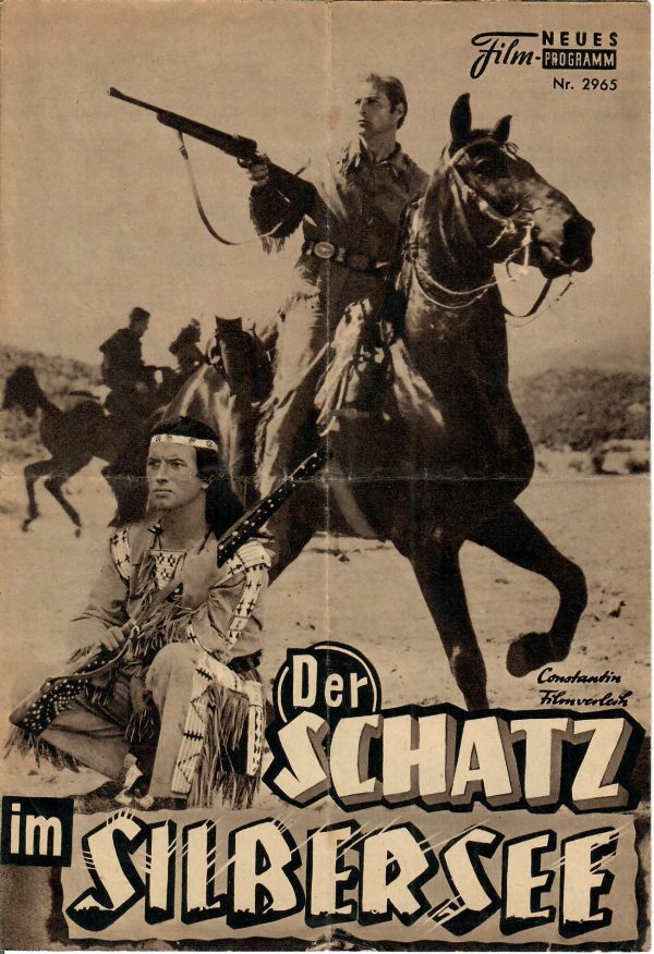 Der Schatz im Silbersee ( Karl May ) ( NFP ) ( BRAUN ) Lex Barker, Pierre Brice, Götz George, Karin Dor, Herbert Lom, Marianne Hoppe, Eddie Arent, Jan Sid, Ralf Wolter, Mirko Bauman,