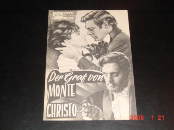 2974: Der Graf von Monte Christo (Claude Audant-Lara) Louis Jourdan, Franco Silva, Yvonne Furneaux, Pierre Mondy, Bernard Dheran, Jean Claude Michel, Henri Vilbert, Henri Guisol, Geymond Vital, Roldano Lupi