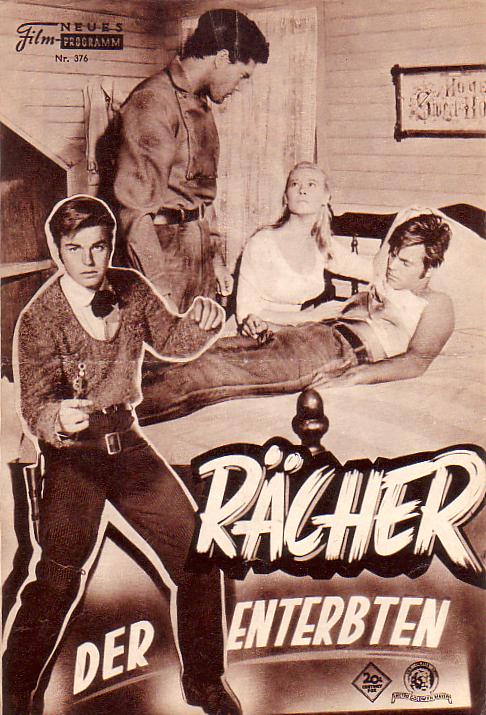 376: Rächer der Enterbten (Nicholas Ray) Robert Wagner, Jeffrey Hunter, Hope Lange, Agnes Moorehead, Alan Hale, Alan Baxter, John Carradine, Rachel Stephens, Barney Phillips, Biff Elliot, Frank Overton, Barry Atwater, Marian Seltes, Chubby Johnson