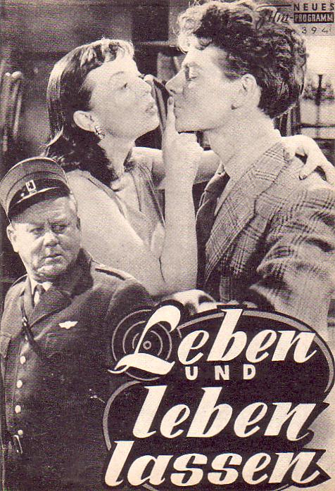 394: Leben leben lassen (Polizischt Wäckerli) (Kurt Früh) Schaggi Streuli, Blanche Aubry, Emil Hegetschweiler, Armin Schweizer, Peter Brogle, Ruedi Walter, Margrit Rainer, Eve Haefeli, Joseph Scheidegger