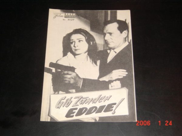 3029: Gib Zunder Eddie ! (Pierre Grimblat) Eddie Constantine, Elga Andersen, Genevieve Grad, Gilbert Geniat, Jean le Poulain, Michel de Re, Claude Cerval, Guy Bedos, Roger Carel, Harold Nicholas
