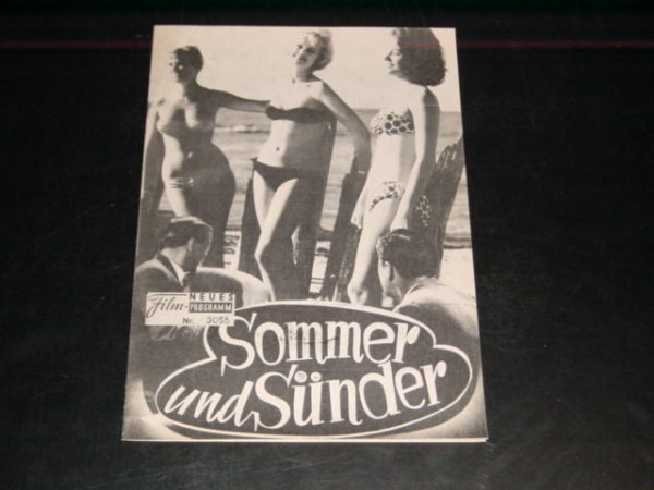 3056: Sommer und Sünder (Arne Mattson) Elsa Prawitz, Karl-Arne Holmsten, Olv Thunberg, Gio Petre, Yvonne Lombard, Nils Hallberg, Sture Lagerwall, Dirch Passer, Yngve Gamlin, Stiv Ruud
