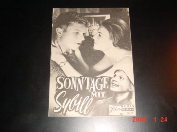 3067: Sonntage mit Sybill (Serge Bourguignon) Hardy Krüger, Nicole Courcel, Patricia Gozzi, Daniel Ivernel, Andre Oumansky, Michel de Re