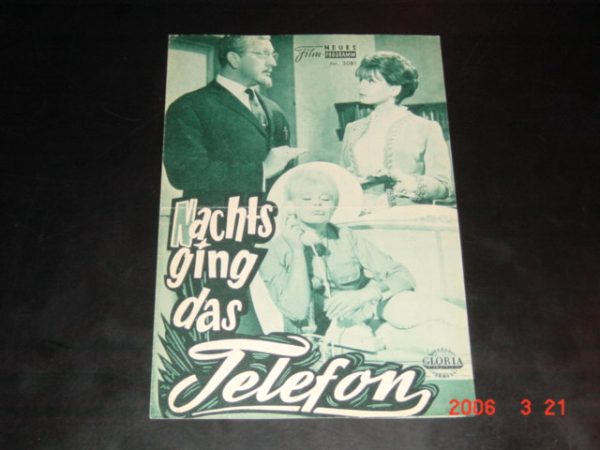 3081: Nachts ging das Telefon (Geza von Cziffra) Elke Sommer, Guther Philipp, Leonard Steckel, Loni Heuser, Beate Hasenau, Waldo Lünd, Karin Heske