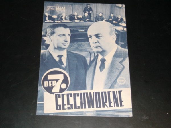 3097: Der 7. Geschworene (Georges Lautner) Bernard Blier, Daniele Delorme, Rene Renal, Francis Blanche, Jacques Riberolles, Francoise Giret, Albert Remy, Anne Doat, Camille Guerini, Maurice Briaud, Madelaine Geoffroy