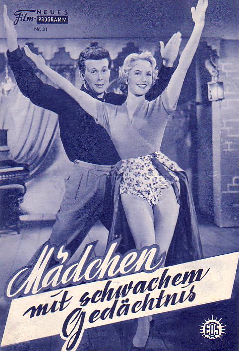 31: Mädchen mit schwachen Gedächtnis (Geza von Cziffra) Germaine Damar, Peter Weck, Rudolf Platte, Loni Heuser, Heinz Erhardt, Hans Leibelt, Bully Buhlan, Willy Maertens, Else Knoff, Oskar Sima, Bum Krüger, Hermann Nehlsen, Wolfgang Neuss, Christiane Köni