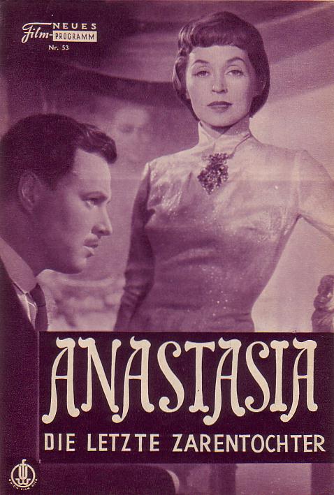 53: Anastasia-Die letzte ZarenTochter (Falk Harnack) Susanna v. Almassy, Käthe Braun, Eva Bubat, Emmy Burg, Erika Dannhoff, Berta Drews, Tilla Durieux, Margot Hielscher, Lucie Höflich, Franziska Kinz, Marina Ried, Traute Rose, Edith Bildt, Reinhold Berndt