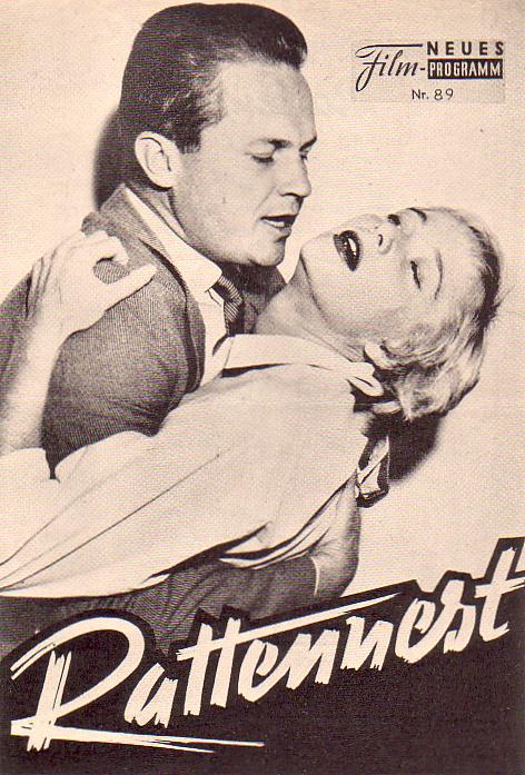 89: Rattennest, Ralph Meeker (Robert Aldrich) Marian Carr, Gaby Rogers, Ralph Meeker, Albert Dekker, Paul Stewart, Juano Hernandez, Wesley Addy, Maxine Cooper, Cloris Leachman, Nick Dennis