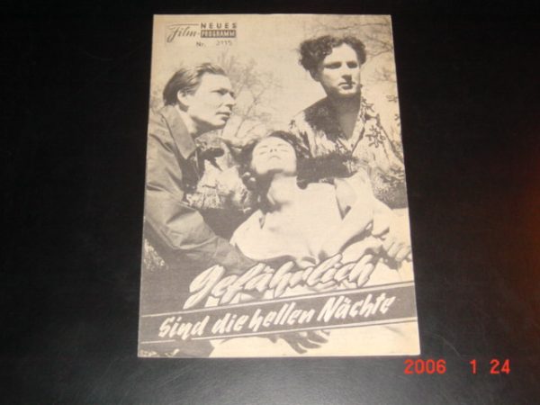 3115: Gefährlich sind die hellen Nächte ( Roland of Hällström ) Mirja Mane, Toivo Mäkelä, Hillevi Lagerstam, Helge Herala, Aku Korhonen, Sakari Jurkka, Rakel Laakso, Elna Turakainen, Einardi Ketola