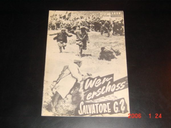 3121: Wer erschoss Salvatore G.? ( Francesco Rosi ) Frank Wolff, Cicero Fernando, Salvo Rondone, Sennuccio Benelli, Bruno Ukmar