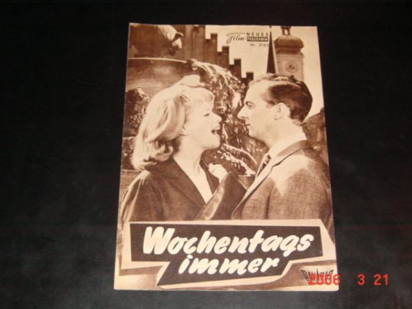 3163: Wochentags immer ( Michael Burk ) Ann Smyrner, Peter Vogel, Hanns Lothar, Geneviève Cluny, Hanne Wieder, Paul Esser, Anita Kupsch, Barbara Saade, Kathrin Ackermann, Peter Vogel