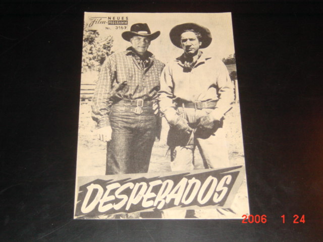 3167: Desperados ( Sidney Salkow ) George Montgomery, Peter Graves, Richard Boone, Sylvia Findley, Bruce Bennett, Warren Stevens, Tony Romano, William Hopper, Leo Gordon, Stanley Clements