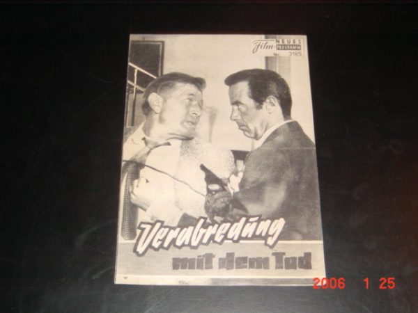 3185: Verabredung mit dem Tod ( Harold Daniels ) Gerald Mohr, Liz Renay, Harry Lauter, Stephanie Farnay, Ed Erwin, Robert Clarke, Red Morgan