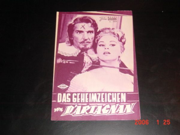 3209: Das Geheimzeichen von Dartagnan (Siro Marcellini) George Nader, Magali Noel, Georges Marchal, Alessandra Panaro, Mario Petri, Massimo Serato, Franco Fantasia, Raf Baldassarre