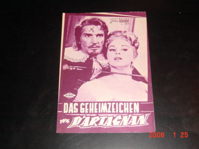 3209: Das Geheimzeichen von Dartagnan (Siro Marcellini) George Nader, Magali Noel, Georges Marchal, Alessandra Panaro, Mario Petri, Massimo Serato, Franco Fantasia, Raf Baldassarre