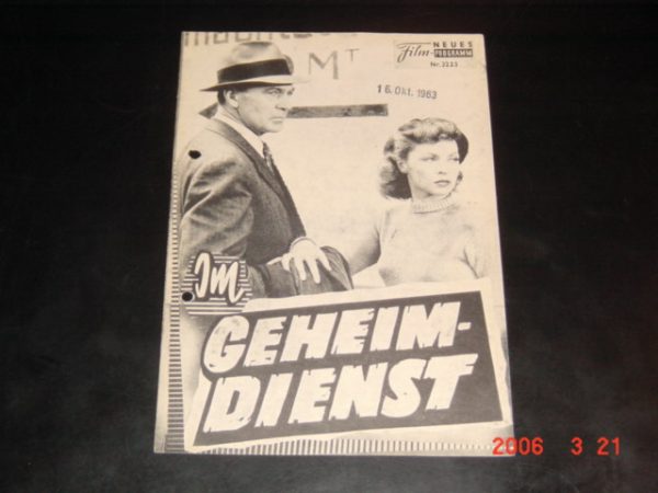 3223: Im Geheimdienst (Fritz Lang) Lilli Palmer, Gary Cooper, Vladimir Sokoloff, Helene Thimig, Robert Alda, Marjorie Hoshelle
